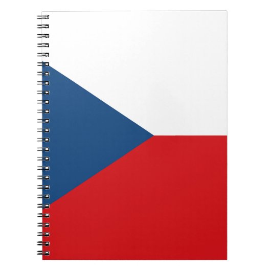 Czech Republic Flag Notizblock (Vorderseite)