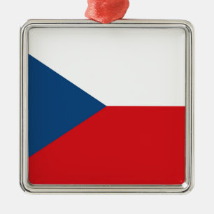 Czech Republic Flag Ornament Aus Metall