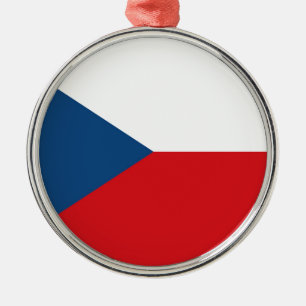 Czech Republic Flag Ornament Aus Metall