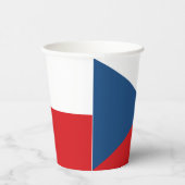 Czech Republic Flag Pappbecher (Rechts)