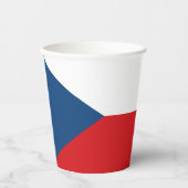 Czech Republic Flag Pappbecher (Vorderseite)