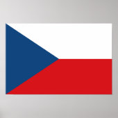 Czech Republic Flag Poster (Vorne)