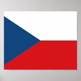 Czech Republic Flag Poster