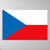 Czech Republic Flag Poster (Vorne)