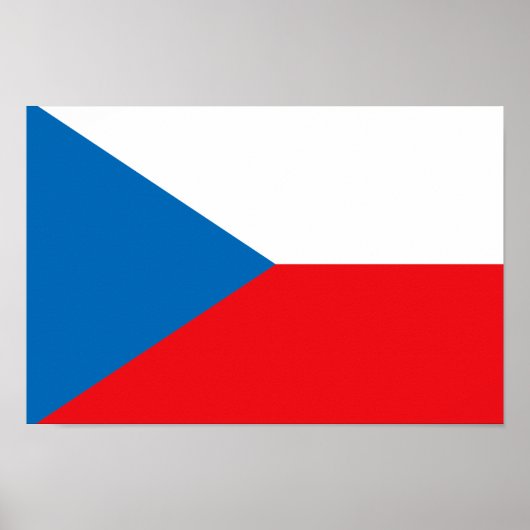 Czech Republic Flag Poster (Vorne)