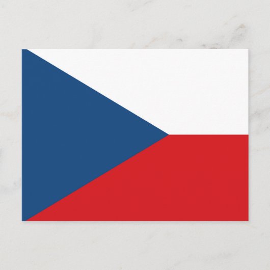 Czech Republic Flag Postkarte (Vorderseite)