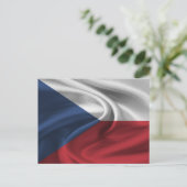 Czech Republic Flag Postkarte (Stehend Vorderseite)