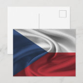 Czech Republic Flag Postkarte (Vorne/Hinten)