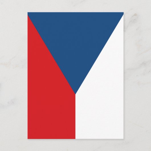 Czech Republic Flag Postkarte (Vorderseite)