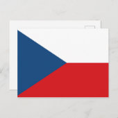 Czech Republic Flag Postkarte (Vorne/Hinten)