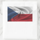Czech Republic Flag Rechteckiger Aufkleber (Tasche)