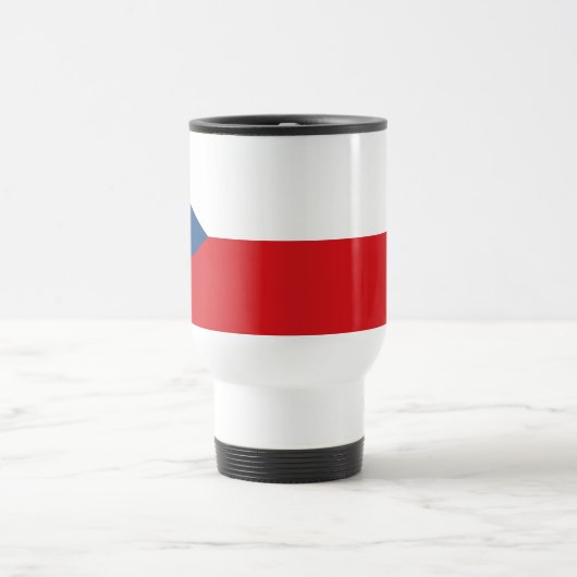 Czech Republic Flag Reisebecher (Mittel)