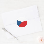 Czech Republic Flag Runder Aufkleber (Umschlag)
