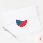 Czech Republic Flag Runder Aufkleber (Umschlag)