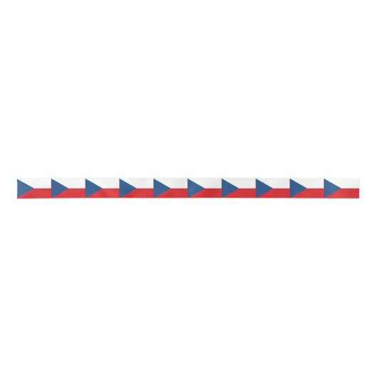Czech Republic Flag Satinband (Vorderseite)