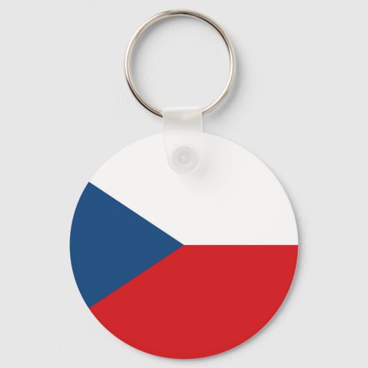 Czech Republic Flag Schlüsselanhänger (Vorderseite)