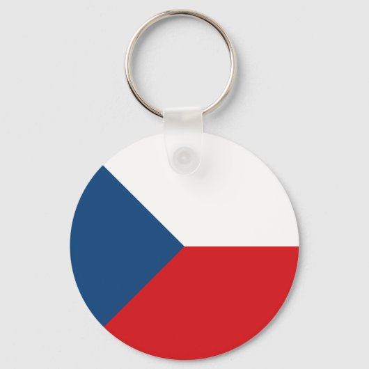Czech Republic Flag Schlüsselanhänger (Vorderseite)