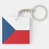 Czech Republic Flag Schlüsselanhänger (Rückseite)