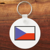 Czech Republic Flag Schlüsselanhänger (Vorderseite)