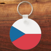 Czech Republic Flag Schlüsselanhänger (Vorderseite)