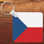 Czech Republic Flag Schlüsselanhänger (Vorderseite)