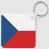 Czech Republic Flag Schlüsselanhänger (Rückseite)