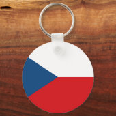 Czech Republic Flag Schlüsselanhänger (Vorderseite)