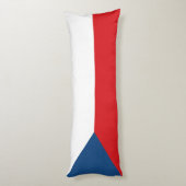 Czech Republic Flag Seitenschläferkissen (Rückseite (Vertikal))