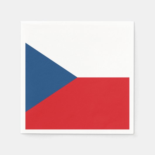 Czech Republic Flag Serviette (Vorderseite)