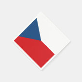Czech Republic Flag Serviette (Ecke)