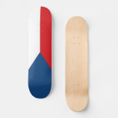Czech Republic Flag Skateboard (Vorderseite)
