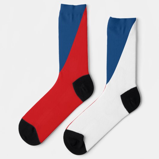 Czech Republic Flag Socken (Linkes Detail)
