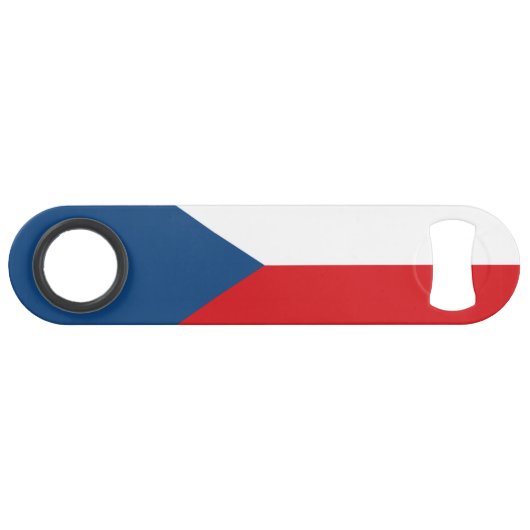 Czech Republic Flag Speed Flaschenöffner (Vorderseite (Horizontal))