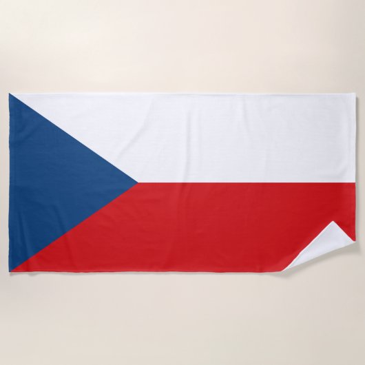 Czech Republic Flag Strandtuch (Vorderseite)