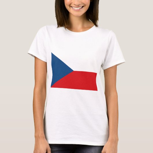 Czech Republic Flag T-Shirt (Vorderseite)