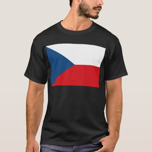 Czech Republic Flag T-Shirt (Vorderseite)
