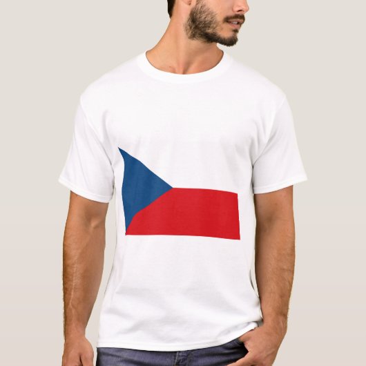 Czech Republic Flag T-Shirt (Vorderseite)