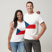 Czech Republic Flag T-Shirt (Unisex)