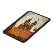 Czech Republic Illustration Travel Art Vintage Magnet (Linke Seite)