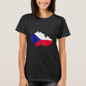 Czech Republic map flag T-Shirt (Vorderseite)