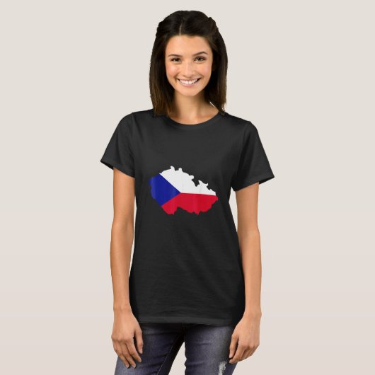 Czech Republic map flag T-Shirt (Vorne ganz)
