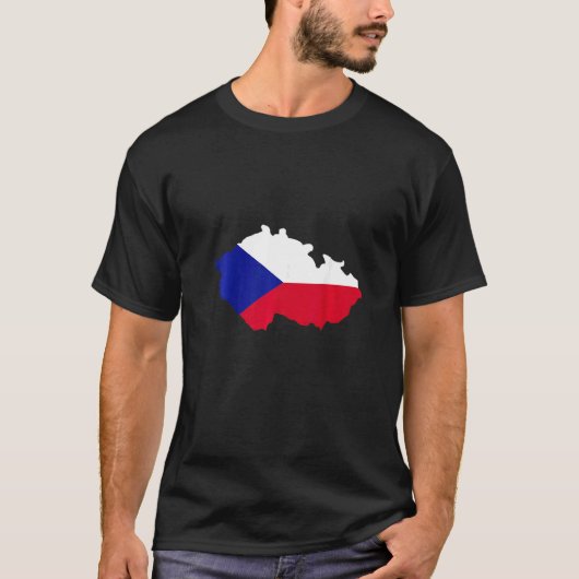 Czech Republic map flag   T-Shirt (Vorderseite)
