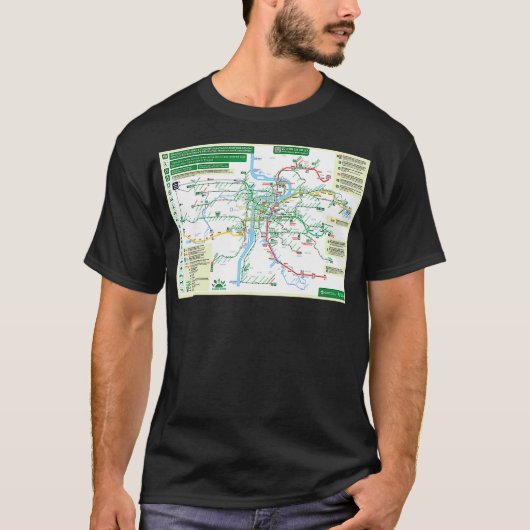 Czech Republic  Prague  Praha  Metro Map  HD  T-Shirt (Vorderseite)