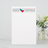 CZECH stationär - anpassen Briefpapier (Stehend Vorderseite)