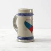 CZECH-Tasse - wählen Sie Stil & Farbe Bierglas (Vorderseite Links)