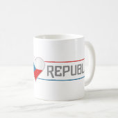 CZECH-Tasse - wählen Sie Stil & Farbe Kaffeetasse (VorderseiteRechts)