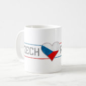 CZECH-Tasse - wählen Sie Stil & Farbe Kaffeetasse (Vorderseite Links)