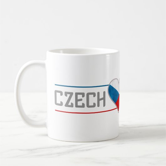 CZECH-Tasse - wählen Sie Stil & Farbe Kaffeetasse (Links)