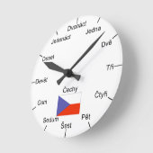 Czech Wall Clock Runde Wanduhr (Winkel)