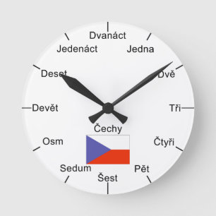 Czech Wall Clock Runde Wanduhr